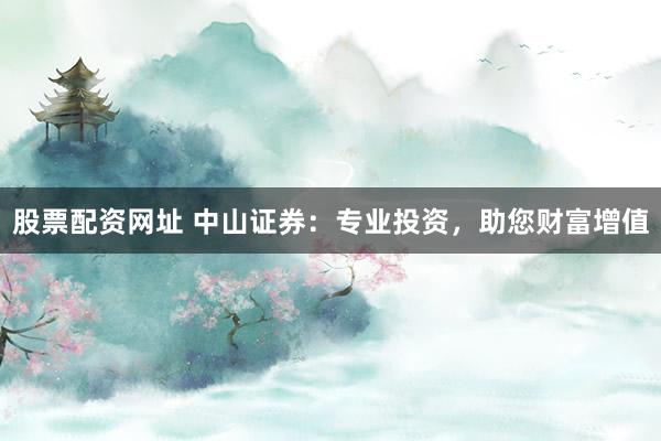 股票配资网址 中山证券：专业投资，助您财富增值