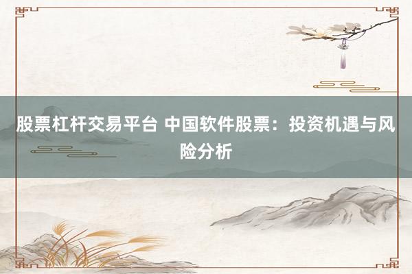 股票杠杆交易平台 中国软件股票：投资机遇与风险分析