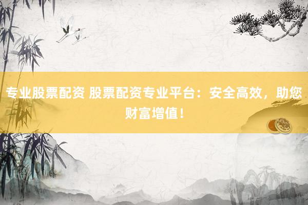专业股票配资 股票配资专业平台：安全高效，助您财富增值！