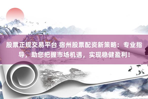 股票正规交易平台 宿州股票配资新策略:专业指导,助您把握市场机遇,实现稳健盈利!