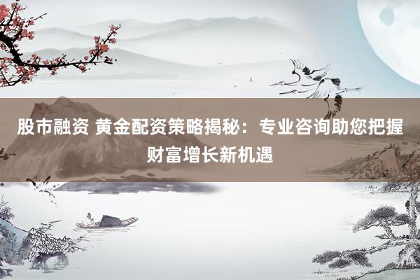 股市融资 黄金配资策略揭秘：专业咨询助您把握财富增长新机遇