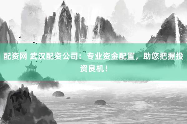 配资网 武汉配资公司：专业资金配置，助您把握投资良机！